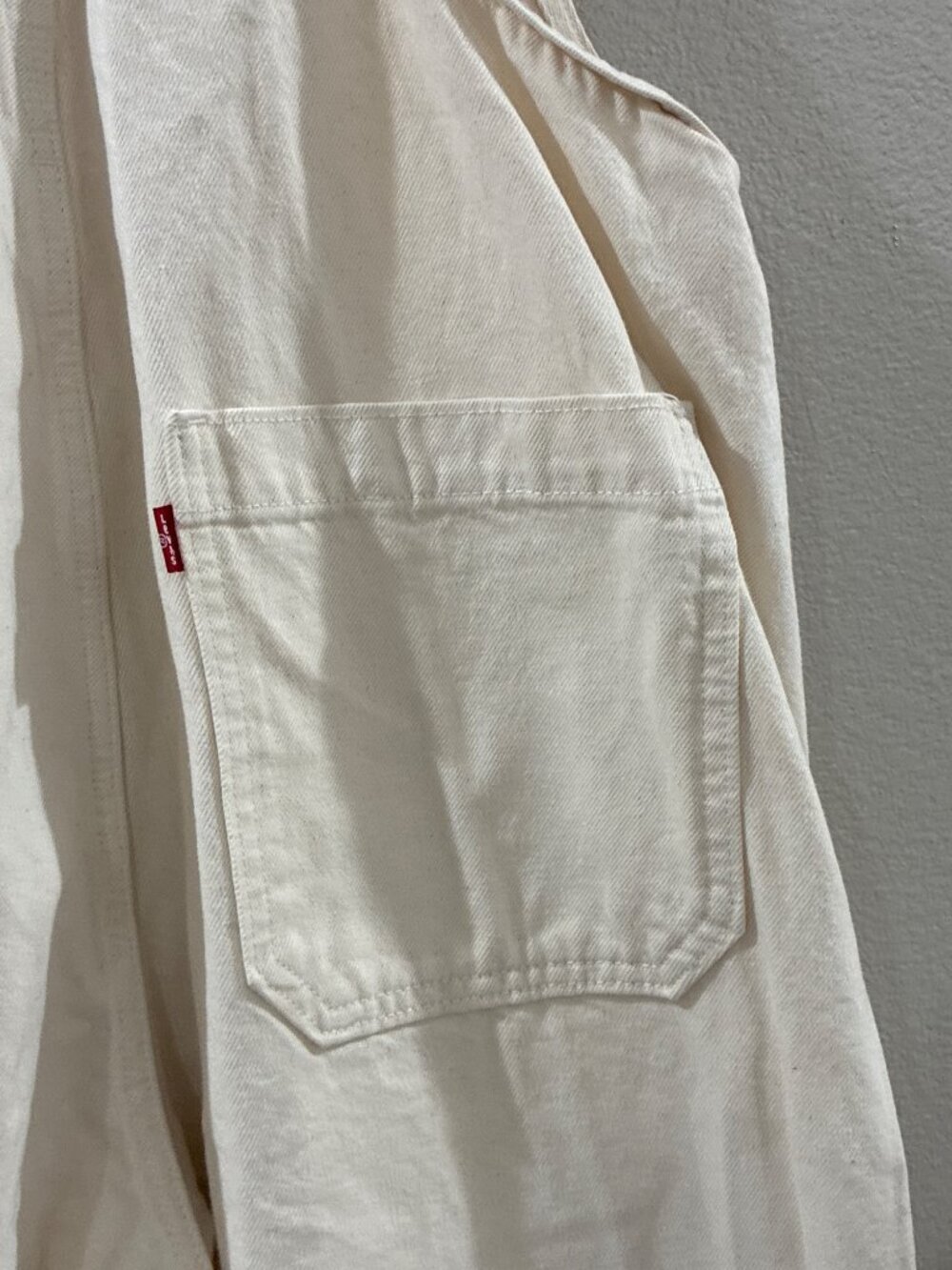 Levi's Womens Utility Denim Overalls relaxed wide leg workwear-pockets XL - Picture 5 of 8